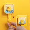 Cartoon Cute Creative Hook Strong Adhesive Hook No Punching Cute Animal Bouncing Hook Dormitory Bedroom Coat Hook 3