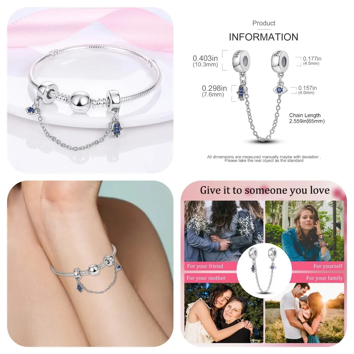 MULA 1PC Chameleon Silver-palted Charms Color-changing Crystal Ball Fit Original Snake Chain Bracelet DIY Jewelry Gift For Women