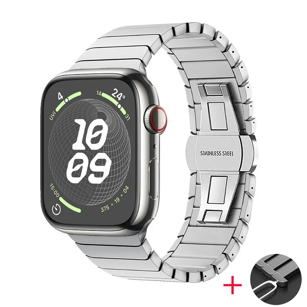 Premium Stainless Steel Metal Link Bracelet