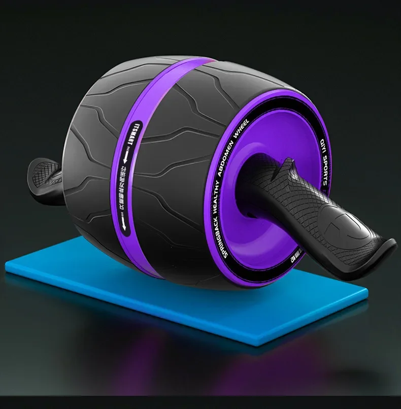 Abdominal wheel Abdominal fitness instrument Abdominal workout aids Men's Home Use Silent Double Wheel AB Rollers Knee Pad Abdominal Wheel Roller
