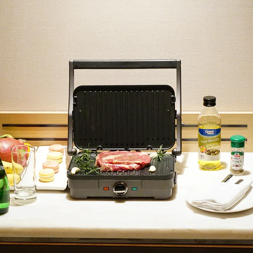 Cuisinart/ Meishan Ya GRILL Commercial Steak Frying Machine Indoor BBQ Smokeless Barbecue Frying Pan