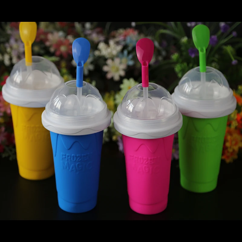 Smoothies Cup New Homemade Slush And Shake Maker Household Fast Cooling Cup Ice Cream Maker Magic Slushy Maker - Water Bottles - AliExpress