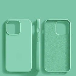 Premium Liquid Silicone Luxury Soft Case - Phone Accessories - iPhone 12 Mini (Green)