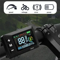 AY14 -LCD-GD02 vélo électrique LCD affichage compteur tableau de bord panneau d'affichage 24V 36V 48V 52V 60V pour Scooter électrique 5PIN 3