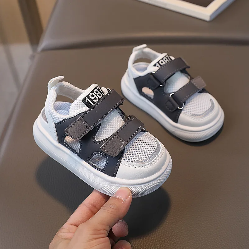 Children Sandals Boys Girls Toddler Mesh Sneakers Non-slip Soft Bottom Kids Shoes Summer Breathable Baby Girl Boys Shoes Sandals 3