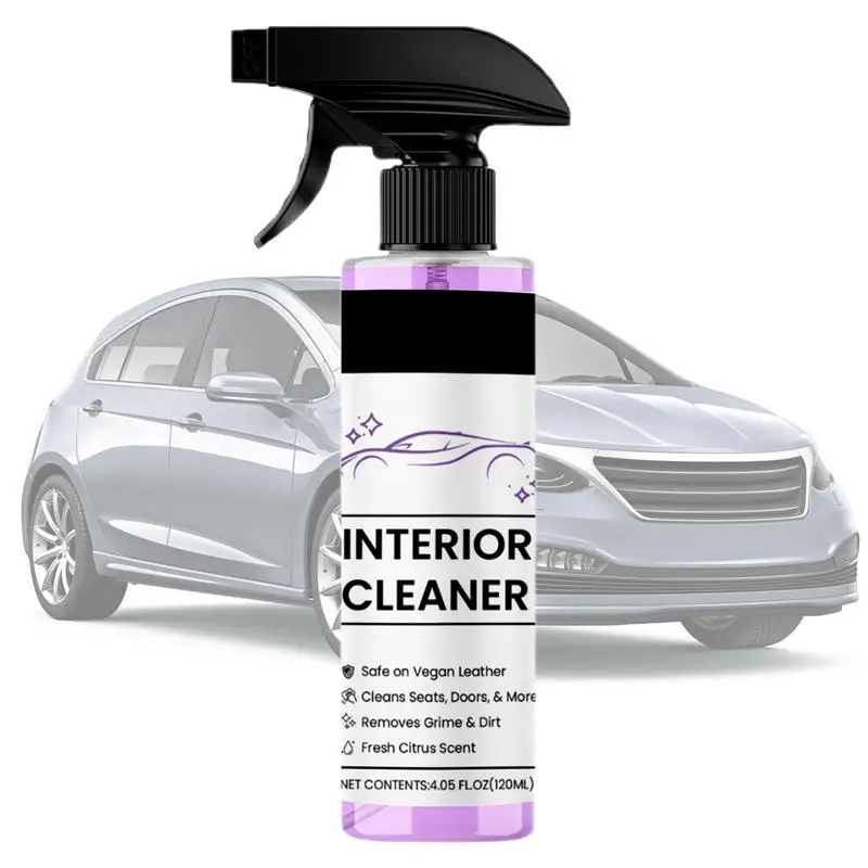 

Leather Cleaner For Car Interior Auto Interior Cleaner 120ml Leather Cleaner & Conditioner Car Spray Multipurpose For Fabric