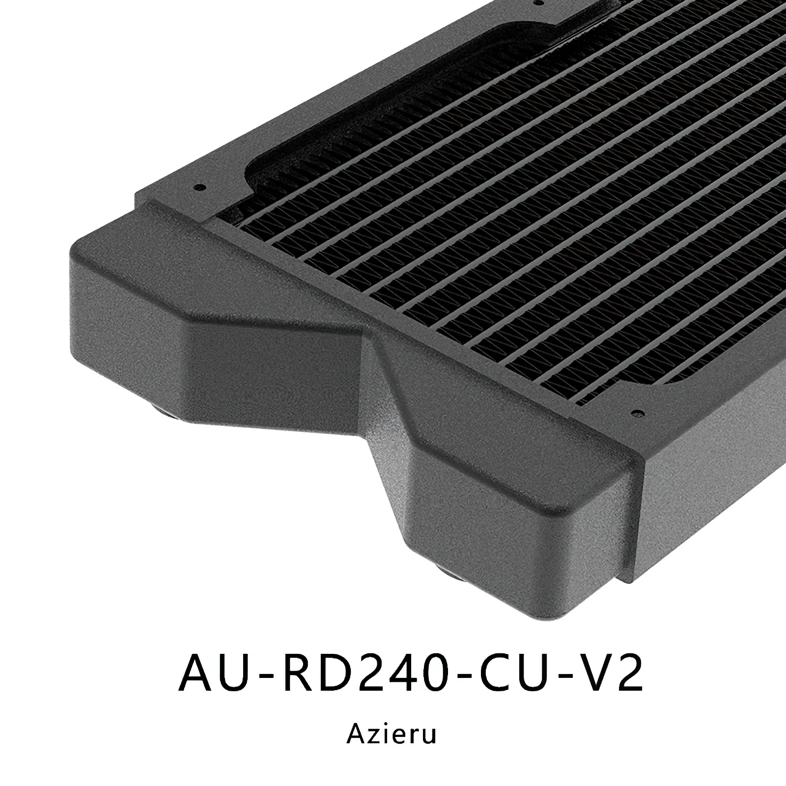 Bykski-copper Radiator Azieru Au-rd240-cu-v2 360 mm 2x120 mm Refrigeração a Água - Imagem 2