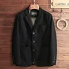 New European Plus Size Men's Jacket Elegant Italian Style Gentleman Business Lapel Loose Casual Slim Fit Three Buttons Blazer 4