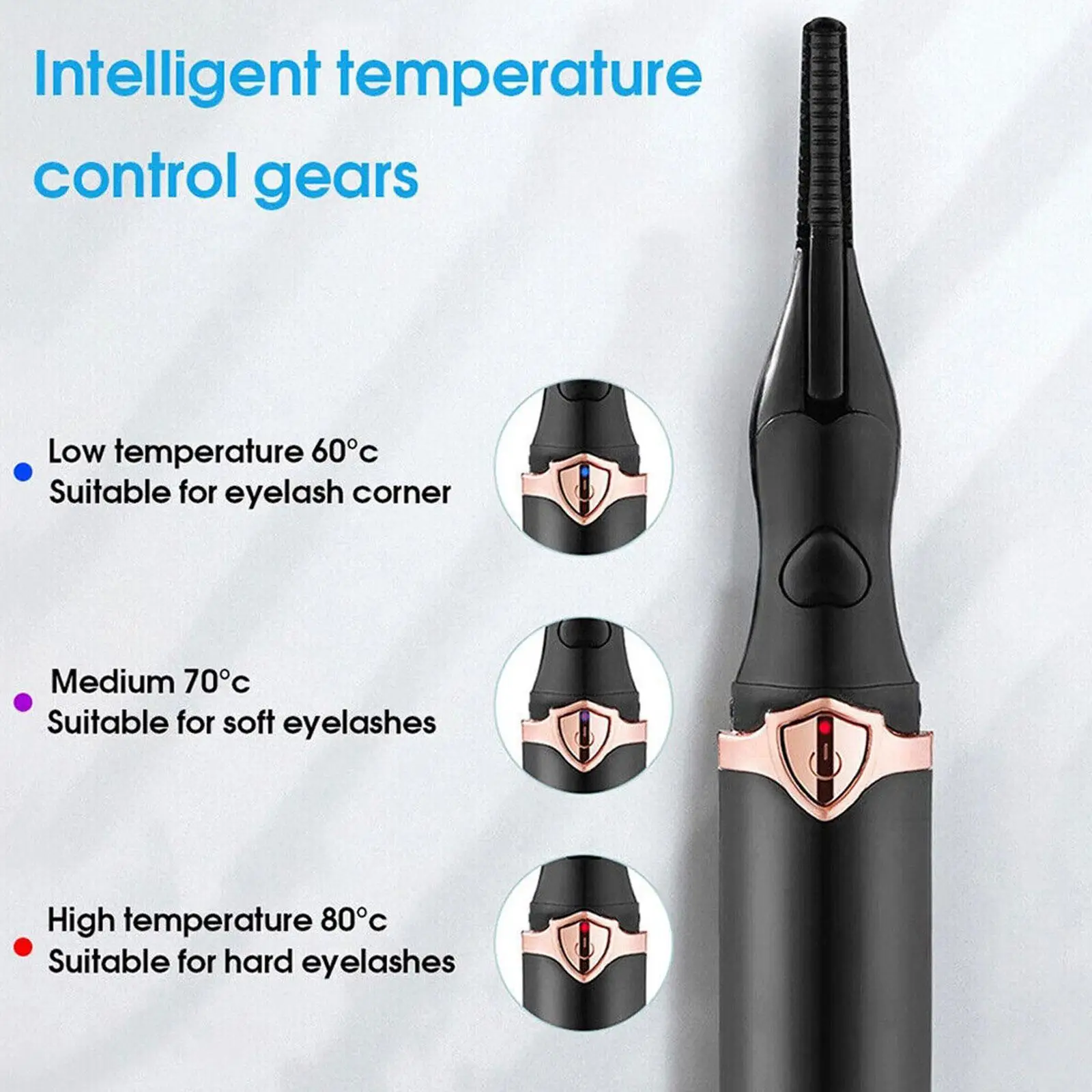 Electric Heated Eyelash Curler USB Rechargeable