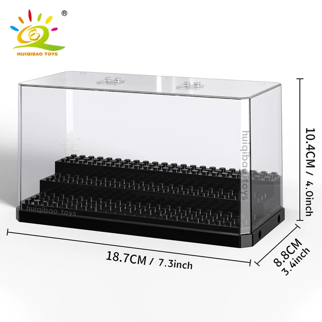 HUIQIBAO Dustproof Figures Display Case Box Show Case For Model Collection Building Blocks Display Box Bricks Toy Children Adult 3