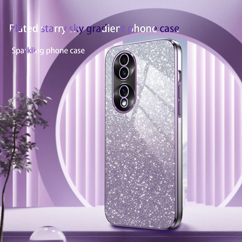 Luxury Electroplated Glitter Soft TPU Bumper Transparent Phone Case