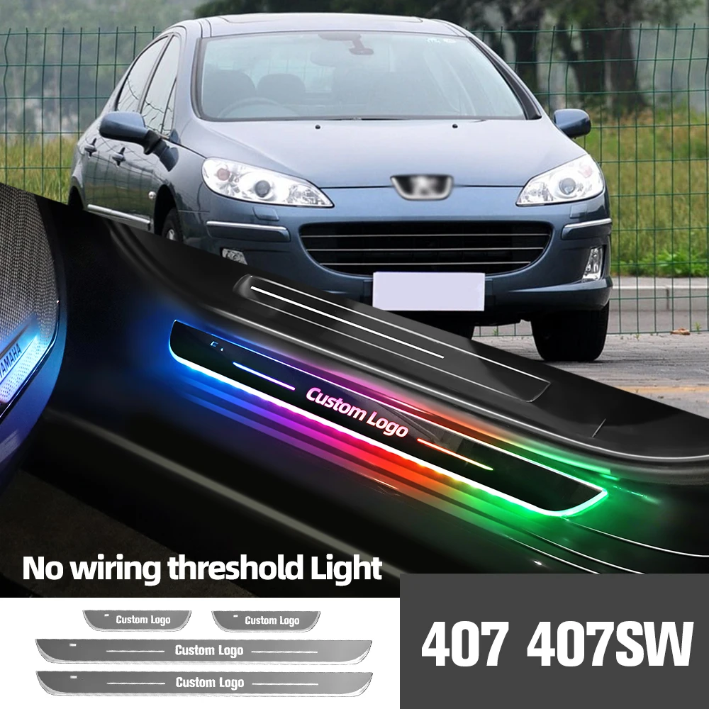 

Для Peugeot 407 SW 2004-2010 2007 2008 2009 Автомобильная Лампа с индивидуальным логотипом