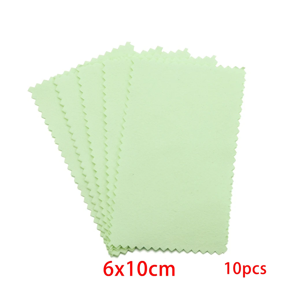 Deluxe Jewelry Cleaning Cloths - 10 Pack Silver & Gold Polishing Wipes