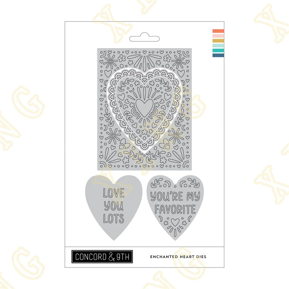 

Valentine's Day Enchanted Heart New Metal Cutting Dies For DIY Scrapbooking Photo Cutting Die Paper Cards Embossing Decoration