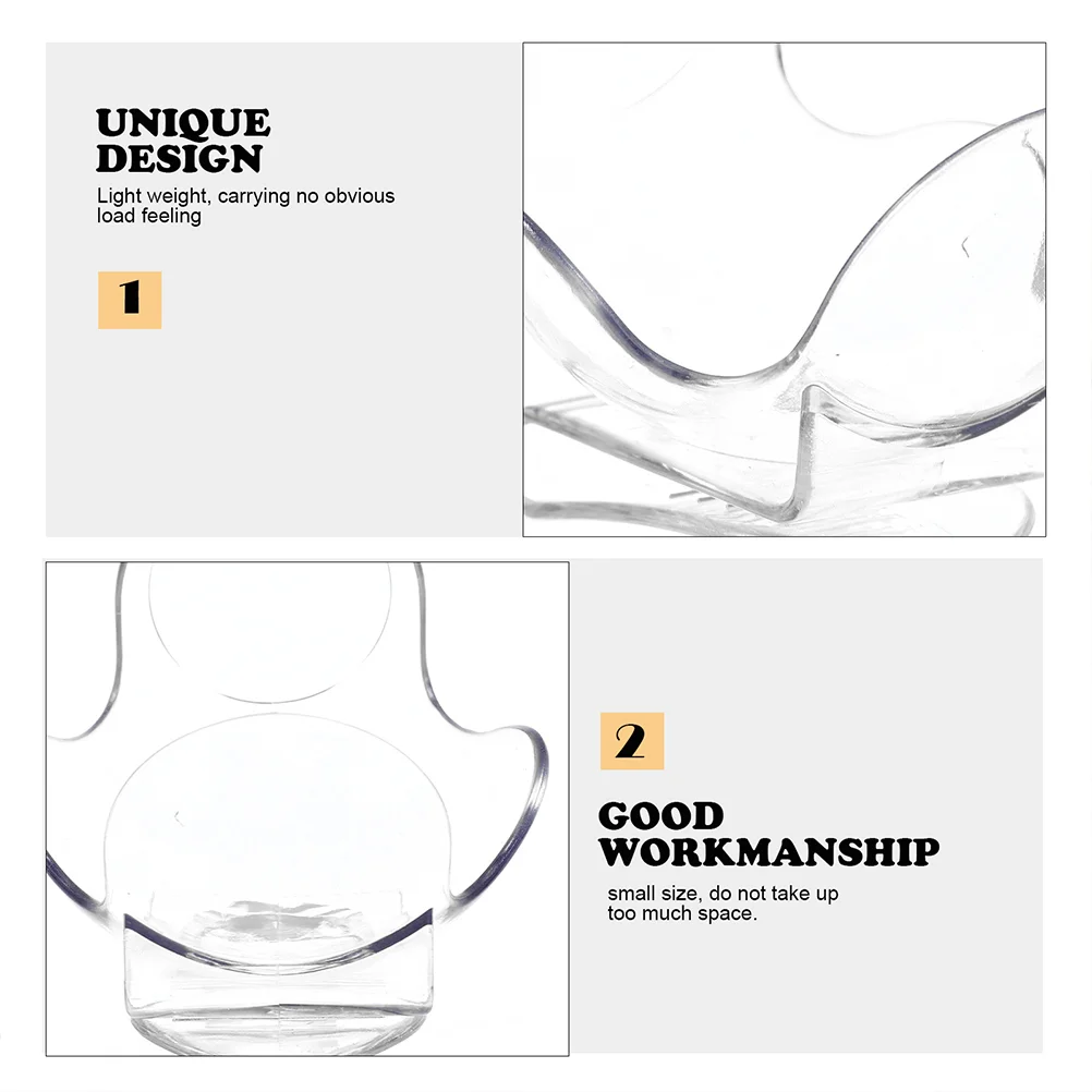 Portable Tennis Ball Holder Clips Waist Clip Transparent Abs Material Tennis Supplies Racquet Sports Training Tools