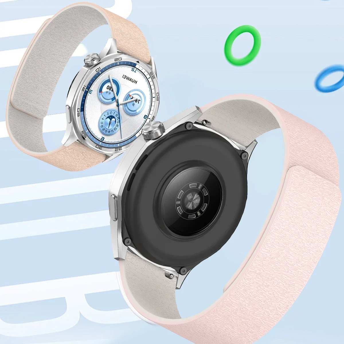 18mm 20mm22mm Magnetic Strap For Samsung Galaxy Watch 4/5/6/7/Gear S3/Active2 Silicone Band for Huawei GT4 GT3 Garmin Venu 3S 2S