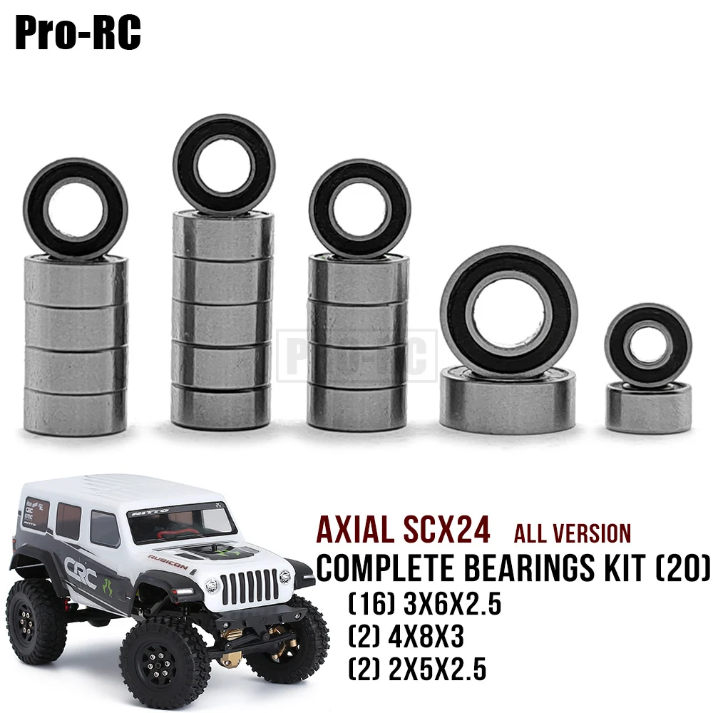 

Для осевого 1/24 SCX24 полный комплект шарикоподшипников (20 шт.) все версии 1:24 радиоуправляемая мини-гусеничная деталь автомобиля