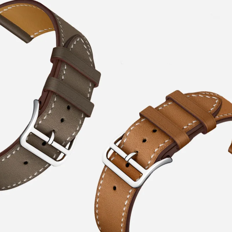 Elegant Leather Watch Band - Premium 20mm/22mm Strap