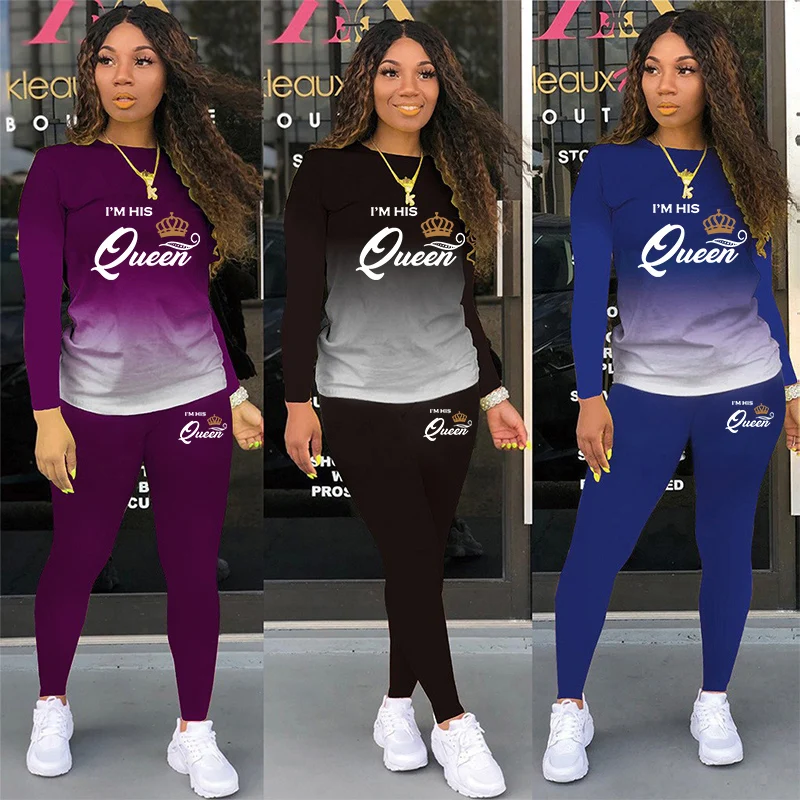 Women Outfit Two Piece Gradient Color Set Leisure Long Sleeve+Pant Suits Tracksuit Female Spring Summer Clothes Sports Outfits foreign trade final order outdoor assault jacket for men s spring and autumn windproof waterproof american windbreaker sports