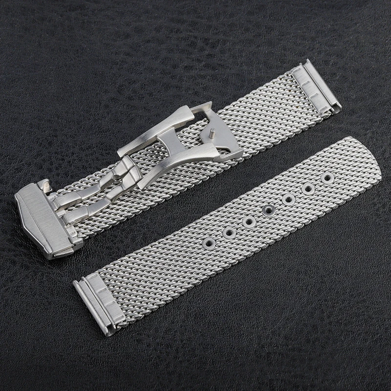 Watchband For Titanium Sea Ghost Metal Strap Watch Accessories Men Stainless Steel Watch Band
