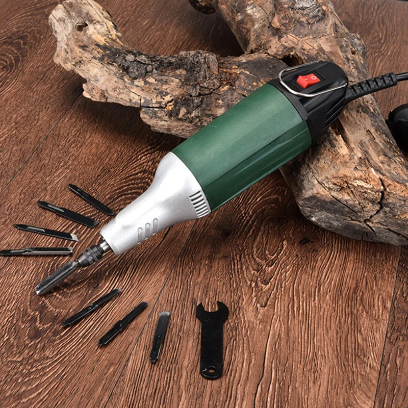 50W woodworking engraving machine set woodworking electric carving knife chisel knife carving chisel wood tool with box