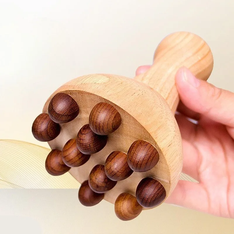 Wood Massage Brush Therapy Fascia Release Massage Tools Trigger Point Lymphatic Drainage Cellulite Gua Sha Body Sculpting Tool