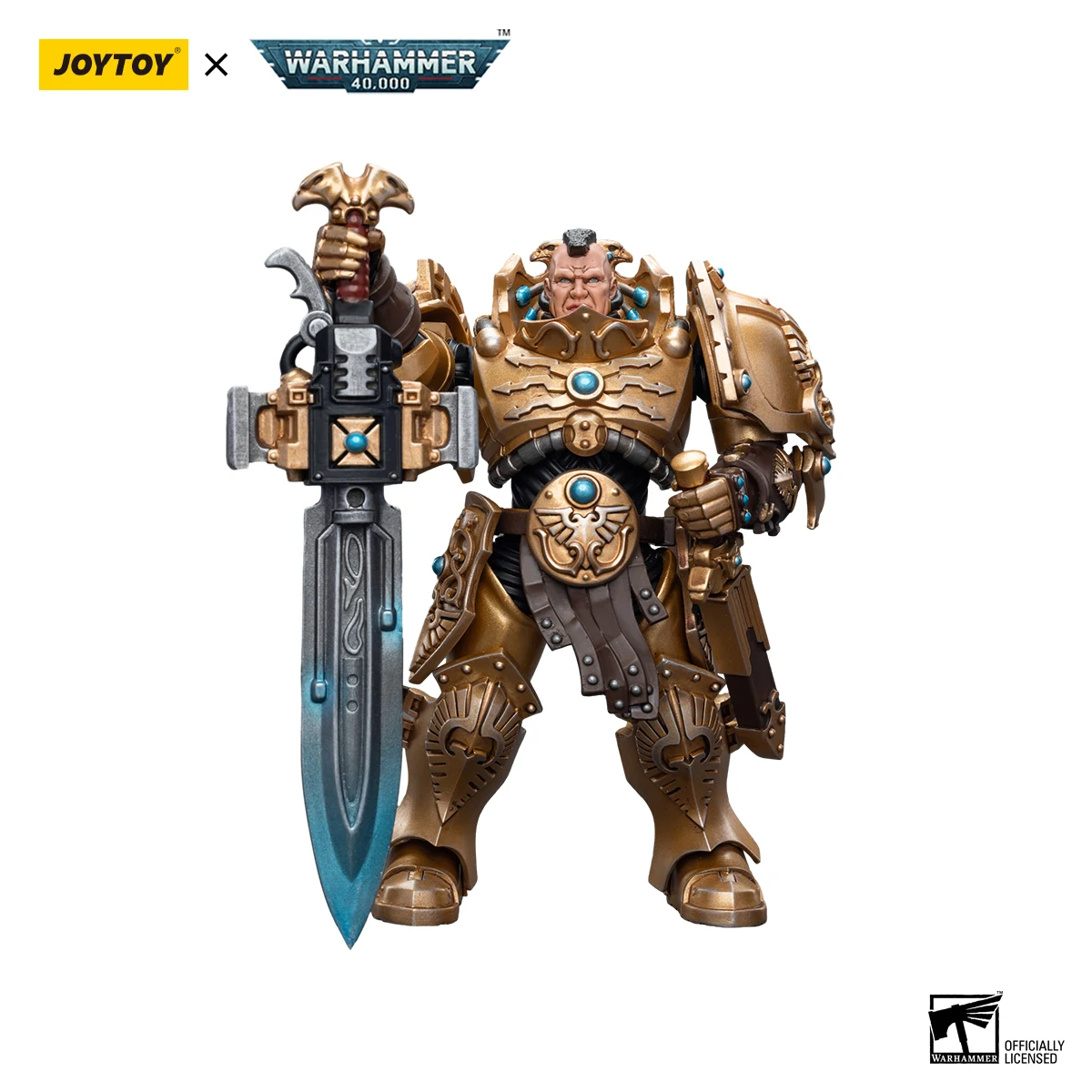 

Экшн-фигурка JOYTOY 1/18, Warhammer 40K, Adeptus, клиентский защитник со старинным лезвием, аниме военная модель, бесплатная доставка