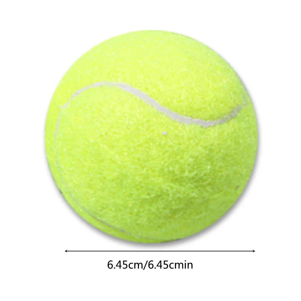 Tennis Balls 12pcs Thick Rubber Tennis Training Ball High Elasticity Tennis Ball High Bounce Practice Balls for Beginner