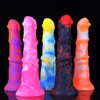 Animal Horse Dildo Penis Silicone Long Realistic Dildo Colorful Red and Black Sucker Cock Anal Sex Toys for Men Women Couples 1