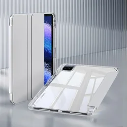 Transparent Case with Awake/Sleep Cover for Redmi pad 2 11 2025 (GRAY)