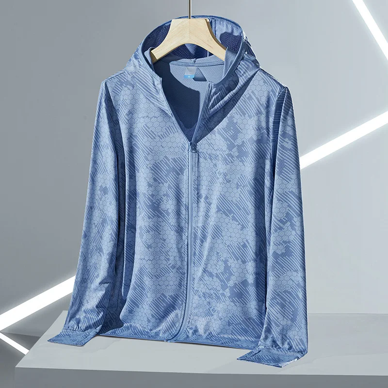

UV Blocking Hooded Jacket Fishing Upf 50 Skin Women Zipper Clothing Men's Summer Cycling Windbreaker Oversize Sun Protection Coa