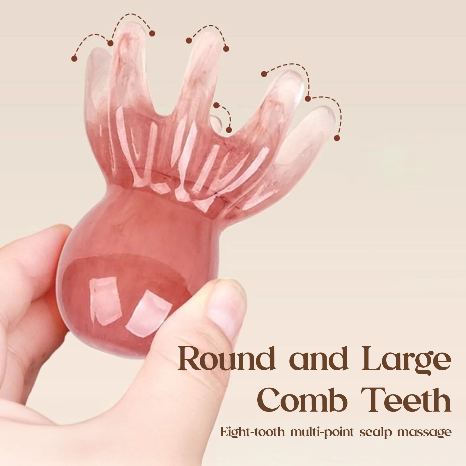 Octopus Shape Scalp Massage Comb Smooth Surface Body Relaxing Massage Comb Portable for Home Office