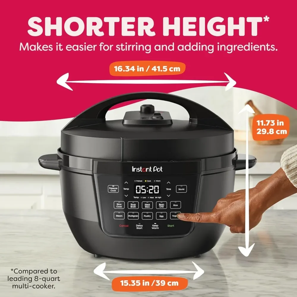 7-in-1 Electric Multi-Cooker, Pressure Cooker, Slow Cooker, Rice Steamer, Sauté Pan & Yogurt Maker with Wide Base 5