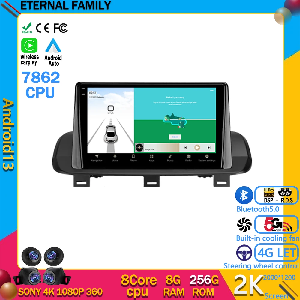 Android 13 Autoradio Lettore Video Multimediale Navigazione Per Nissan X-Trail Xtrail X-Trail 4 T33 2021 Rogue 3 Iii 2020 - 2021