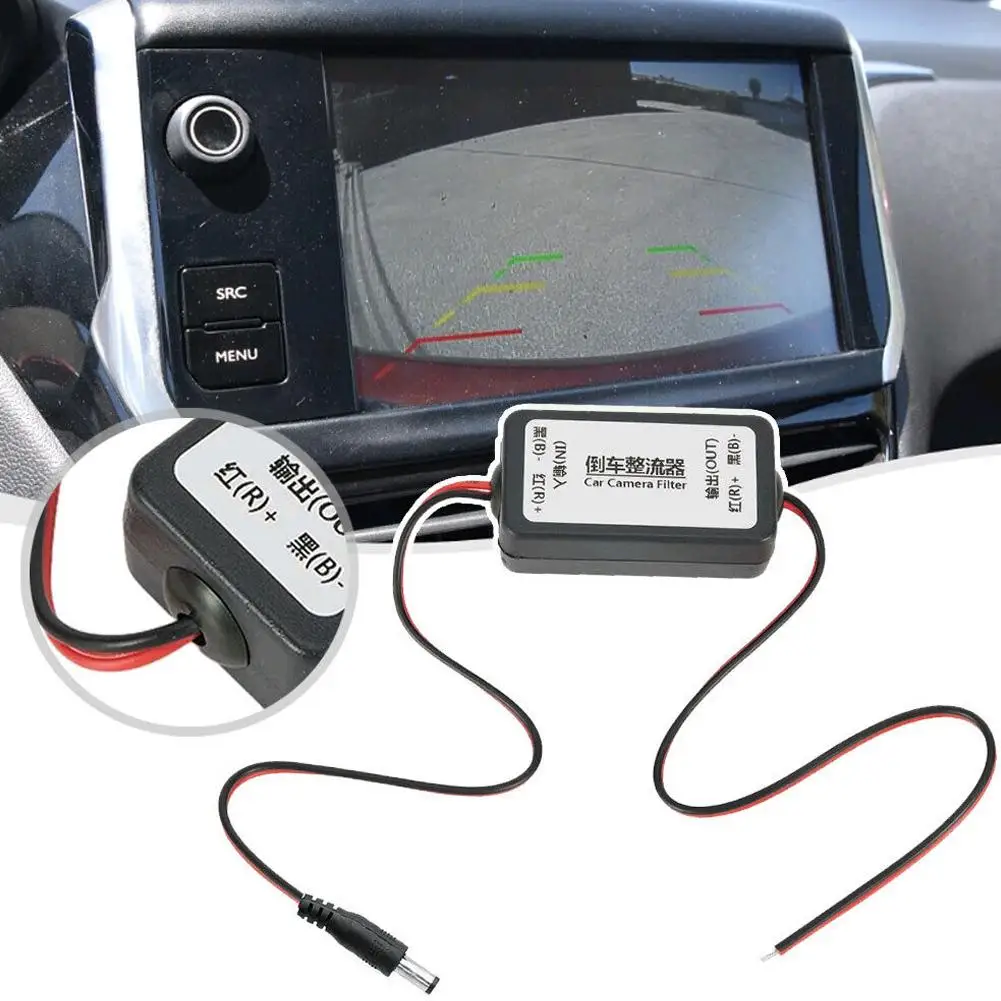 

EzZHA 12V/5-36V Power Filters Reversing Rectifier Ballasts Solve Rear View Camera Ripple Splash Screen Interference Relay Filter