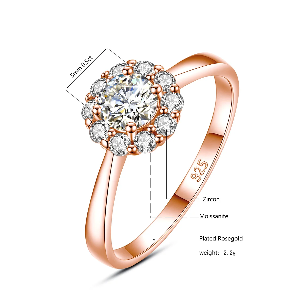 moissanite zirconia