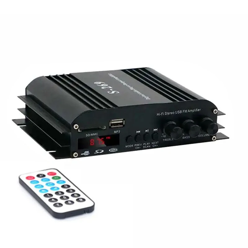 

1 PCS S-269 4X400W 4.0CH Mini Power Amplifier Audio Karaoke Home Theater Amplifiers EU Plug