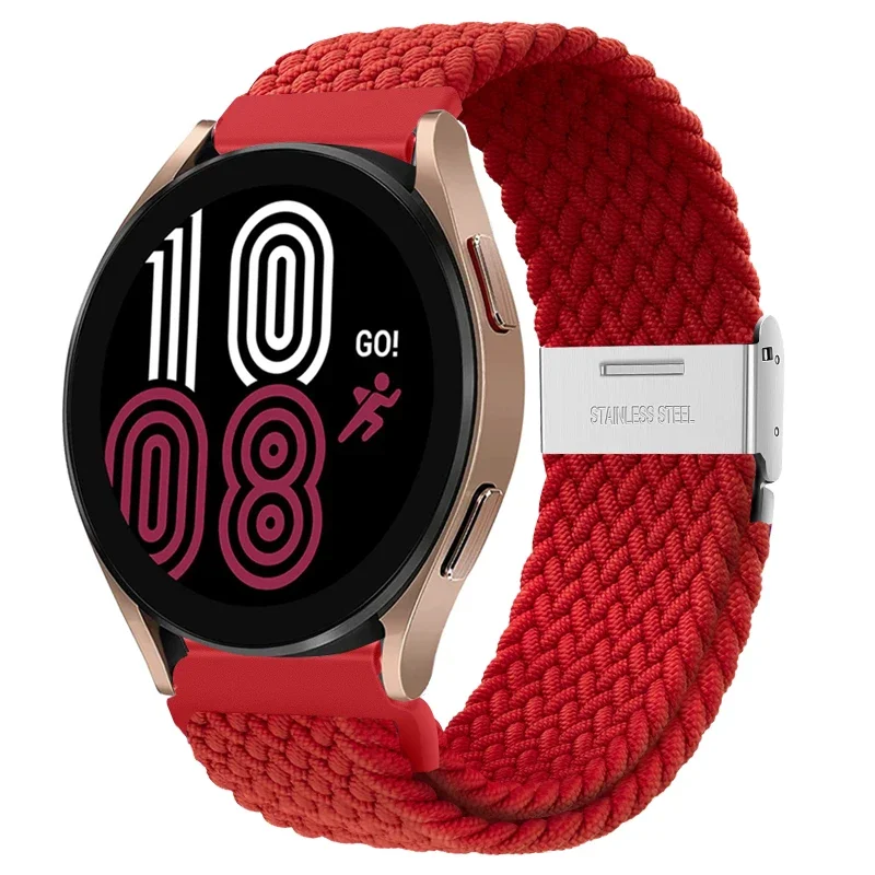 Braided Elastic Nylon Band - 20mm/22mm - Multi-Functional Smartwatch Bracelet
