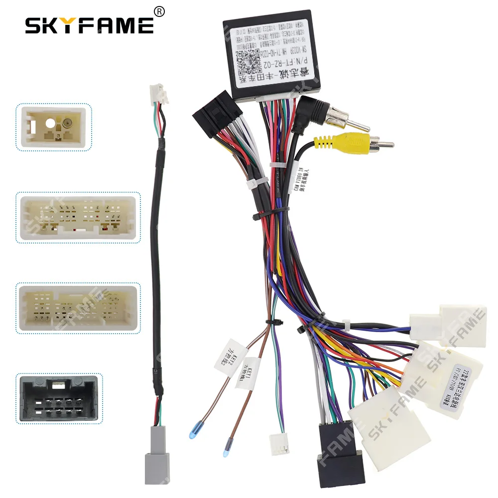 SKYFAME Car 16pin Wiring Harness Adapter Canbus Box Decoder For Toyota