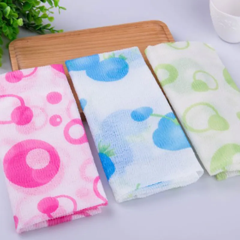 Description Picture 4 of item1Pc 30x90cm Nylon Wash Cloth Bath Towel Beauty Body Skin Exfoliating Shower Bathroom Washing
