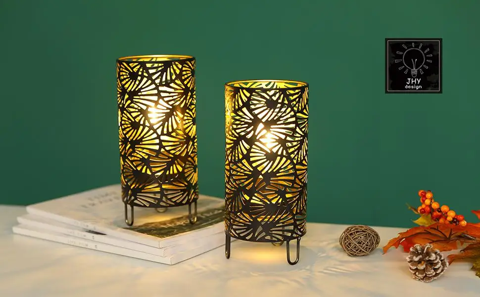 Set of 2 Table Metal lamp