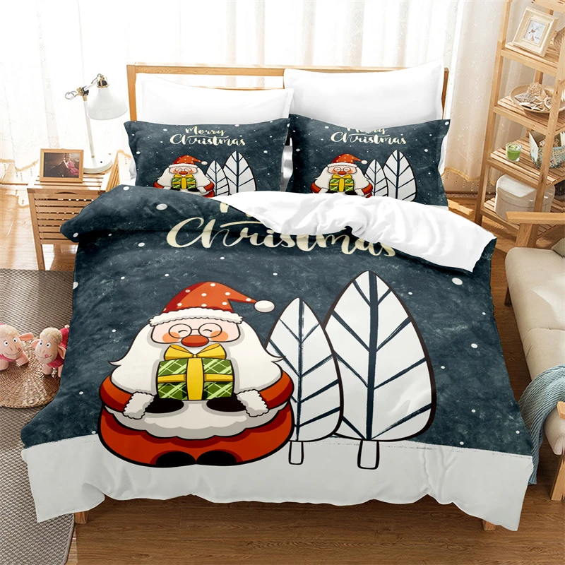 

Cartoon Christmas Bedding Set Duvet Cover Set 3d Bedding Digital Printing Bed Linen Queen Size Bedding Set Fashion Design