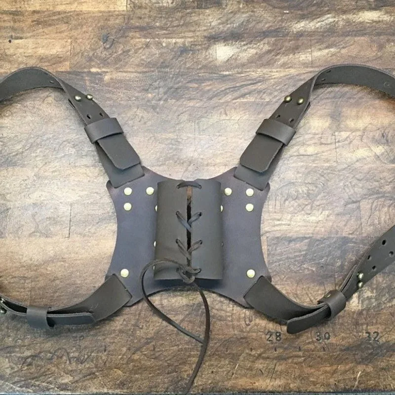 Medieval Sword Katana Leather Back Scabbard Viking Sheath Men Gothic Steampunk Warrior Knight Rapier Holder Hanger Larp Harness