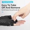 ROCKBROS Bicycle Gloves Breathable Reflective MTB Road Half Finger Bike Gloves Silicone Shock-absorption Cycling Short Gloves 4