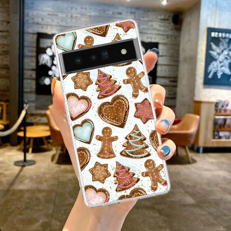 Cartoon Christmas Soft TPU Clear Phone Case Cover