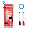 Maths Training Cards Addition Subtraction Multiplication and Division Educational Toys Student Arithmetic with Erasable Pen 4