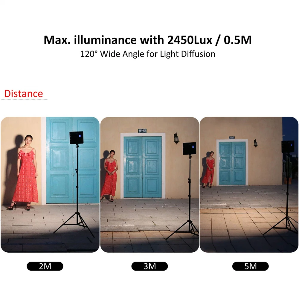 Viltrox VL-200T LED Video Light 30W Panel Lighting Wireless Remote Control Bi-Co