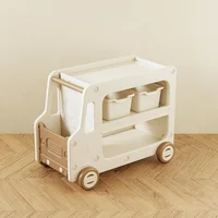 Toy Organizers And Storage For Kids, 2 Layers Toy Storage Cabinet With Bookshelf Toys Organization Chest With Bins Multipurpose 1