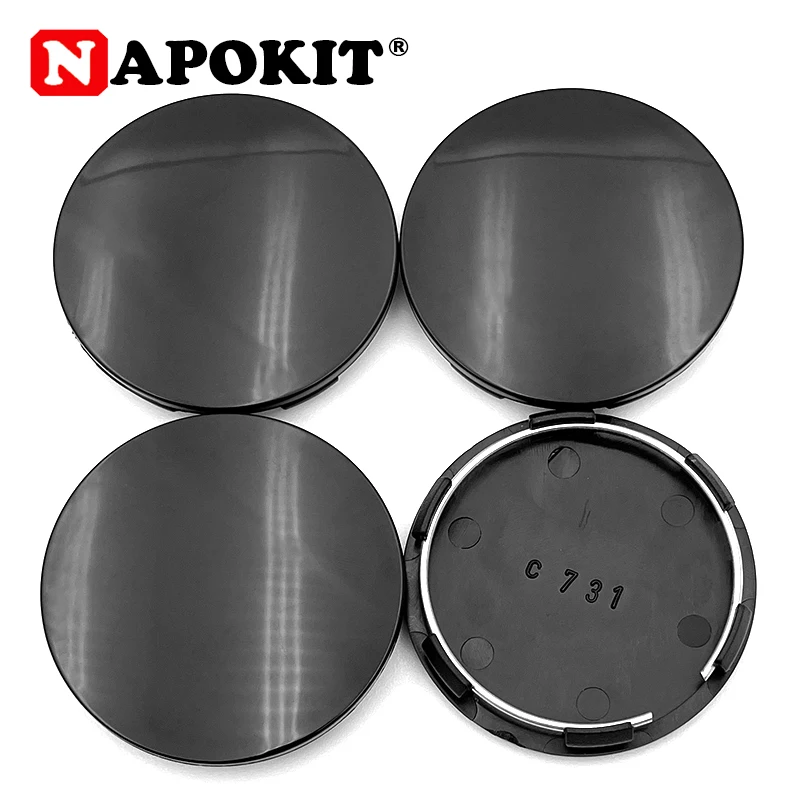 Ce38 4PCS Blank Black 65mm Car Wheel Center Cap For Rays Volk Racing TE37 ...