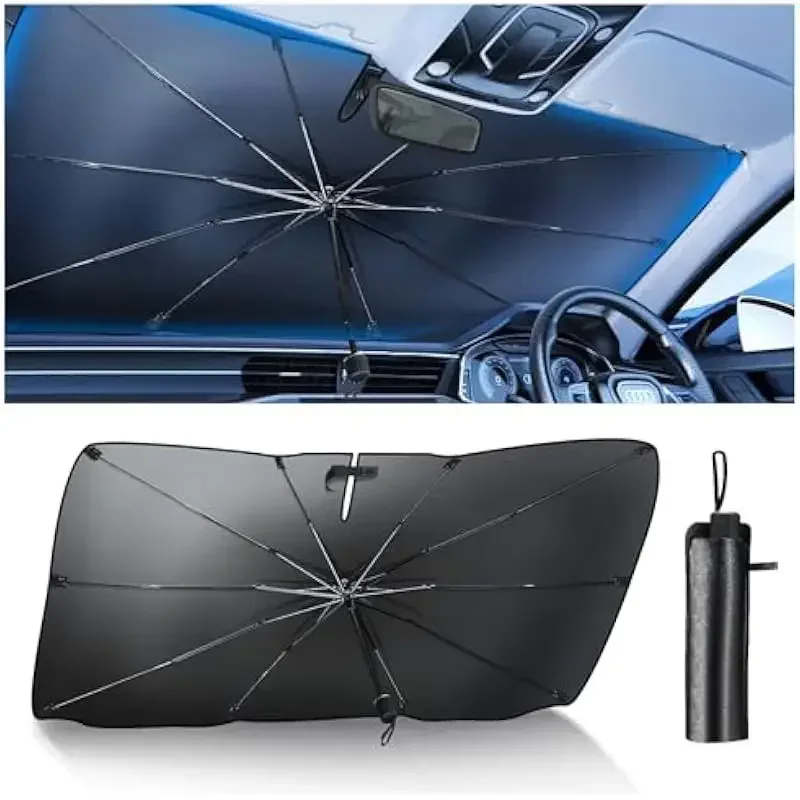 Car Sunshade Heat Insulation Foldable Automotive Front Window Sunshade Car Windshield UV Protection for Sedan SUV